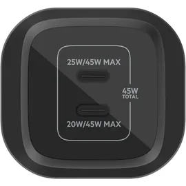Belkin BoostCharge Pro, USB-C GaN technology - 2 Ports, Schnellladen mit Power Deliver und PPS