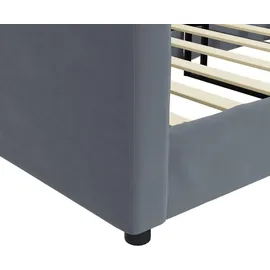 vidaXL Tagesbett 90 x 200 cm Dunkelgrau