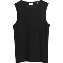 s.Oliver Slim Fit Tank Top aus Baumwollmix mit Crew Neck - schwarz - L