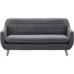 Sofa 'Dilly' Grau Leinenoptik