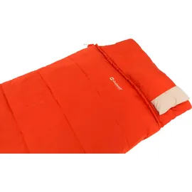 Outwell Contour Lux Deckenschlafsack, 220x85cm, Reißverschluss links, rot