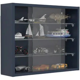 VCM Wandvitrine Drivalo, Anthrazit, H. 40 x B. 50 x T. 12 cm, hängend, Wohnzimmer, Wohnwände, Vitrinenschränke