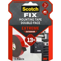Scotch Montageband für den Außenbereich – 1 Rolle (19 mm x 5 m) – Extra stark, wetterfest & temperaturbeständig – Hält bis zu 13 kg – Kein Bohren nötig