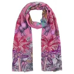 Codello Schal mit Dschungel-Muster pink Damen 