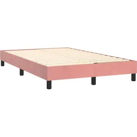 vidaXL Boxspringbett 120 x 200 cm Rosa