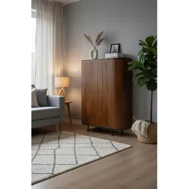 SIT Möbel Highboard 115 x 151 x 43 cm Beige / Schwarz