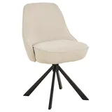 Actona Esszimmerstuhl Carlton Chenillebezug beige 2er Set