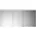Spiegelschrank LED-Beleuchtung 3 Türen mittlerer Tür Anschlag links 1400x700x170mm SPQK140RF5352 Farbe Basaltgrau Matt mit Laserkante