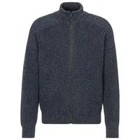 Boss ORANGE Strickjacke »Kalandrio«, mit kontrastfarbigem Reißverschluss, blau