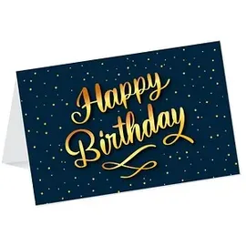 LUMA Geburtstagskarte Happy Birthday bunt, 1 St.