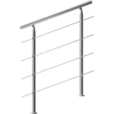 monzana Treppengeländer Edelstahl 100cm 4 Streben