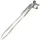 FMprofessional Grillzange 44,5 cm Edelstahl Grau