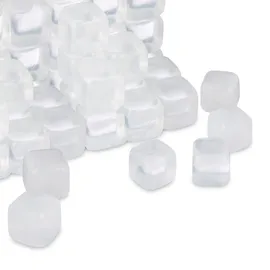 Relaxdays Wiederverwendbare XXL Eiswürfel 24 Stück transparent für