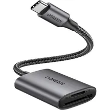 UGREEN SD/TF-Kartenleser Ugreen CM401 USB C 5Gb/s SD/TF Card Reader – grau