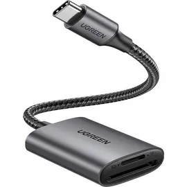 UGREEN SD/TF-Kartenleser Ugreen CM401 USB C 5Gb/s SD/TF Card Reader – grau