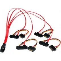 Startech StarTech.com Internes Serial-Attached SCSI Mini SAS Kabel 50cm - SF-8087 auf 4x SFF8482 Interne (PC)