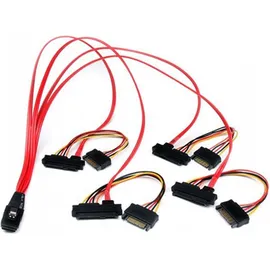 Startech StarTech.com Internes Serial-Attached SCSI Mini SAS Kabel 50cm - SF-8087 auf 4x SFF8482 Interne (PC)