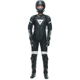 Dainese Grobnik Perforierter Lederanzug - Black / Black / White - 38
