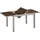 Merxx Ausziehtisch 200 x 90 x 75 cm braun