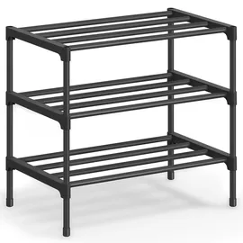 Songmics Schuhregal 30 x 45 x 48,5 cm stapelbar / schwarz