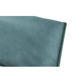 KOINOR Eckcouch Leder 3-Sitzer türkis/petrol