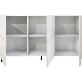 borchardt Möbel Haama 139 x 80 x 35 cm verstellbare Böden / weiß matt