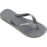 Havaianas Brasil Logo Zehentrenner, Steel Grey Steel Grey, 45/46