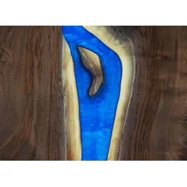 xl moebel gmbh Fluss 220 x 75 x 90 cm braun/blau