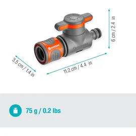 Gardena Regulierventil 0,11 m x 0,23 m grau