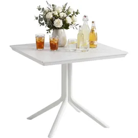 CLP Lenval Gartentisch 80 x 80 x 74 cm Weiß