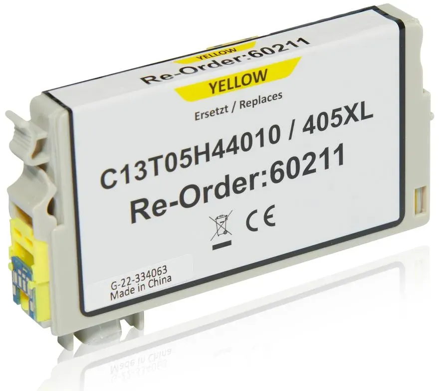 Kompatibel zu Epson C13T05H44010 / 405XL Tintenpatrone, gelb