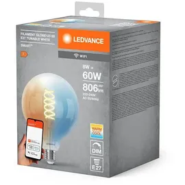 LEDVANCE Smart+ LED-Glühbirne E27 klar 806lm 2700...6500K 320o IP20 Dimmbar (LVE-4058075777958)