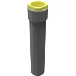 Schake Bodenhülse aus Grauguß + Gewinde, Spannring 500mm lang für 76mm Ø