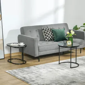 Homcom 2er Set Couchtisch 839-374