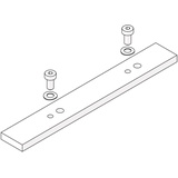 HAWA Folding Conepta 25 Verbindungsplatte zu Laufschiene (Schiebetürbeschlag), Aluminium eloxiert 70 mm