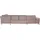 OTTO home Wohnlandschaft OTTO HOME "Costello U-Form, B: 363 cm mit Sitztiefen- & Armteilverstellung", beige (sand), B:363cm H:89cm T:223cm, 100% Polyester;Samtoptik (100% Polyester), Sofas, Wohnlandschaft, optional Bettfunktion & Bettkasten