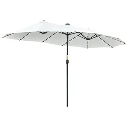 Outsunny Sonnenschirm Polyester-Gewebe, Metall