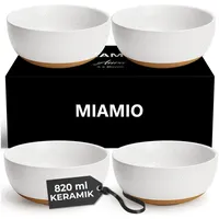 MiaMio – Schüssel Set 4er mit 820 ml Fassungsvermögen,