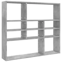 vidaXL Wandregal 90 x 16 x 78 cm Grau