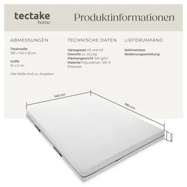 Tectake Sky 140 x 200 cm H2