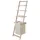 Mendler Leiterregal HWC-B59, Regal Laundry Wäschekorb Wäschesammler Holzregal Badregal Stufenregal, Tanne 152x41x35cm 39l