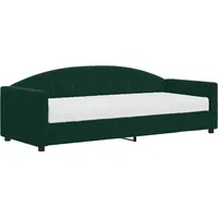 Maison Exclusive - Tagesbett Mit Matratze Dunkelgrün 80x200 Cm Sa
