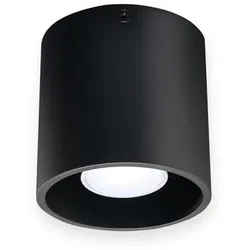 Kanlux moderne Deckenaufbauleuchte ALGO max. 40W schwarz rund