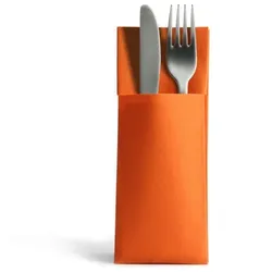 CHIC® Airlaid 1250 Besteckservietten Bestecktaschen orange 32x40cm, Stoffähnlich, hochwertige Einwegserviette