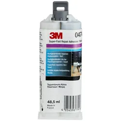 3M Kunststoffkleber Superschnell, Kartusche, inkl. 1 Düse, Schwarz, 50 ml