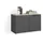 livinity® Eckkommode 80 x 50 x 40 cm Anthrazit