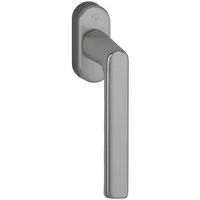 HOPPE Fenstergriff Hamburg 0700L/U26, Standard, oval,7/32-42,F9 Farbton: stahlfarbig