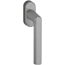 HOPPE Fenstergriff Hamburg 0700L/U26, Standard, oval,7/32-42,F9 Farbton: stahlfarbig