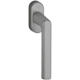 HOPPE Fenstergriff Hamburg 0700L/U26, Standard, oval,7/32-42,F9 Farbton: stahlfarbig