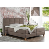 Home Affaire Boxspringbett »Casey«, hellbraun, , 61080954-0 Struktur fein,